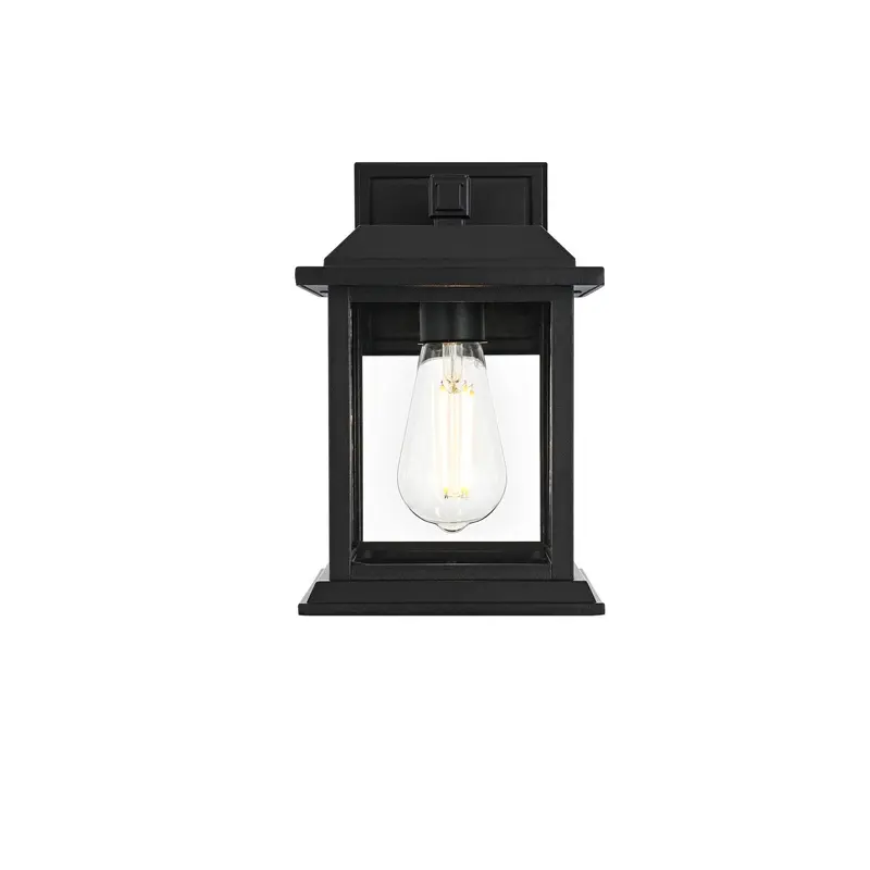 Araceli One Light Outdoor Wall Sconce Black