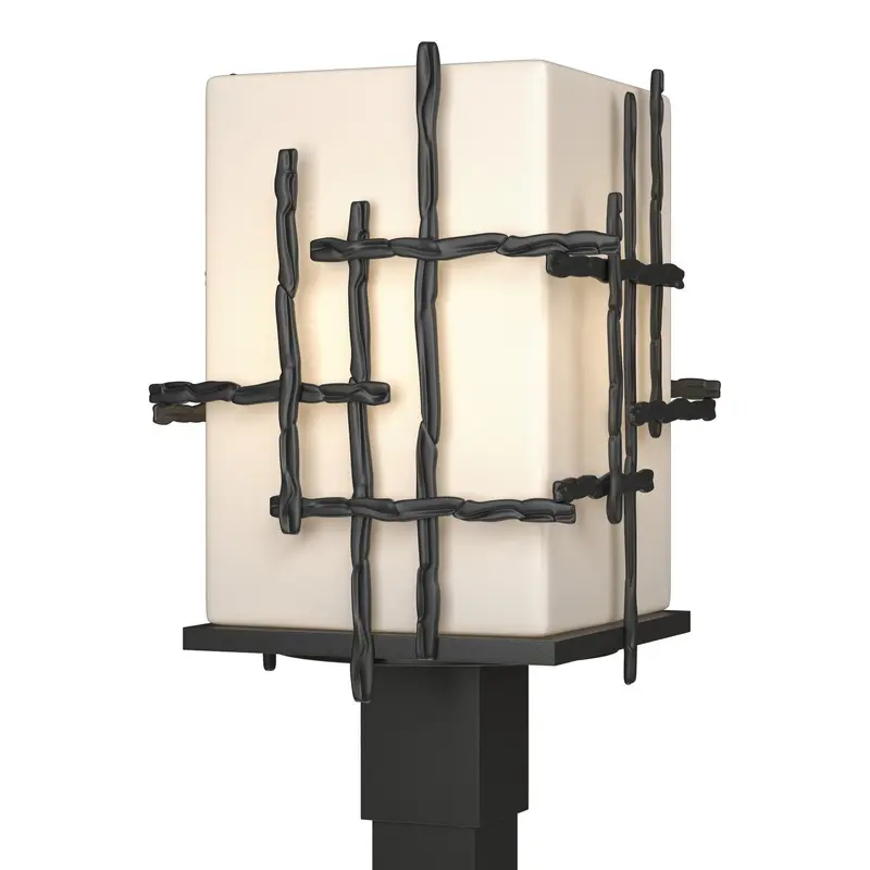 Tura One Light Outdoor Post Mount Coastal Black