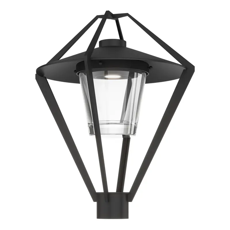 Stellar One Light Outdoor Post Mount Coastal Black