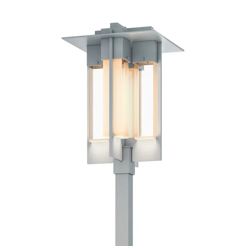 Axis Four Light Outdoor Post Mount Coastal Burnished Steel