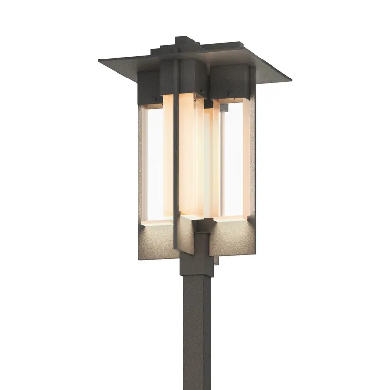 Axis Four Light Outdoor Post Mount Coastal Natural Iron