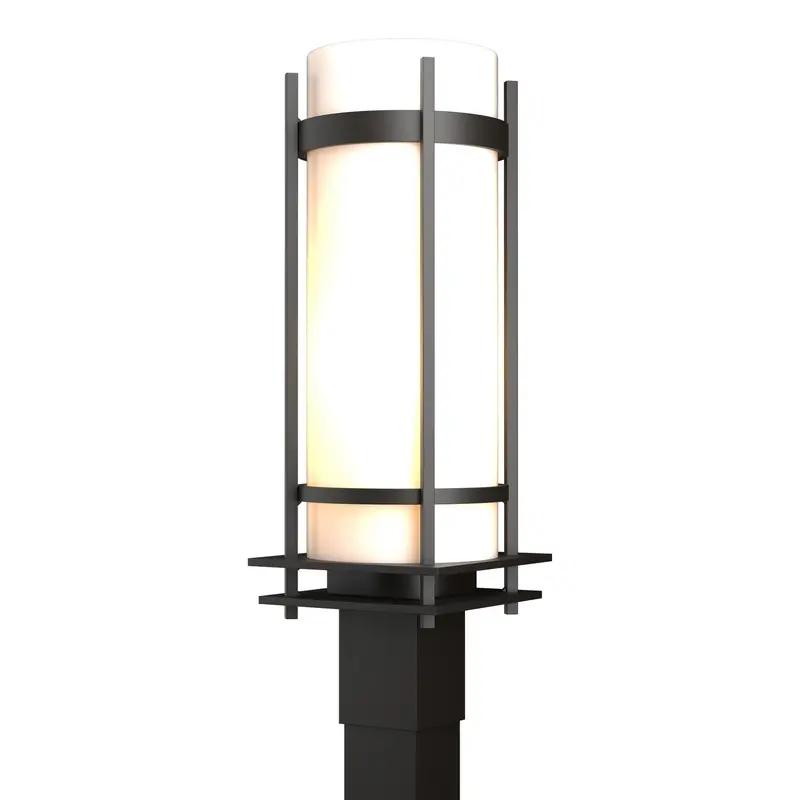 Banded One Light Outdoor Post Mount Coastal Oil Rubbed Bronze