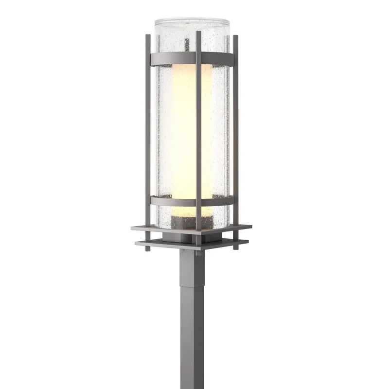 Torch One Light Outdoor Post Mount Coastal Burnished Steel