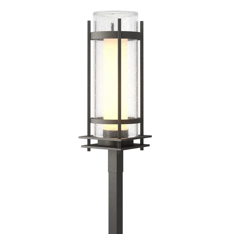Torch One Light Outdoor Post Mount Coastal Natural Iron
