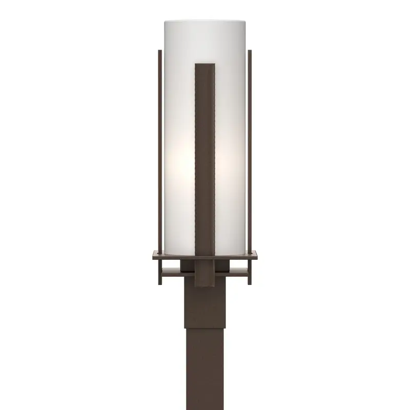 Vertical Bar One Light Outdoor Post Mount Coastal Bronze