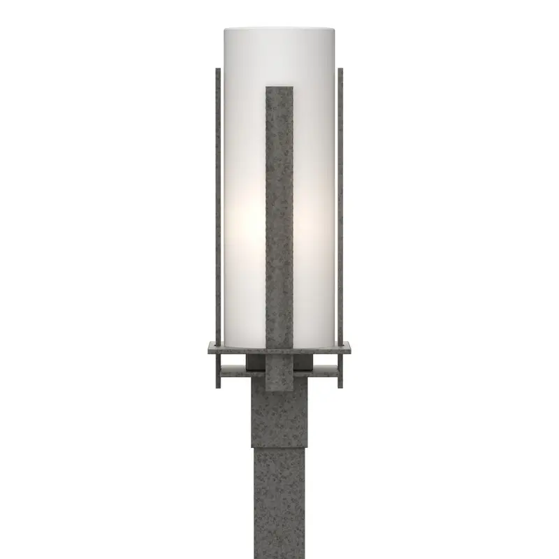 Vertical Bar One Light Outdoor Post Mount Coastal Natural Iron