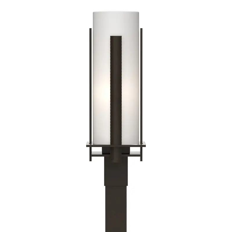 Vertical Bar One Light Outdoor Post Mount Coastal Oil Rubbed Bronze