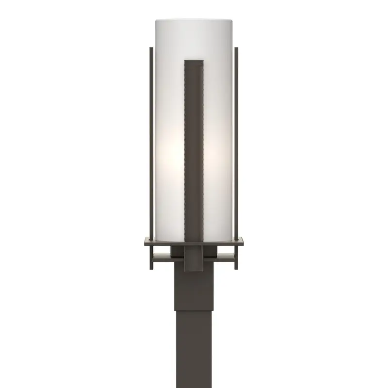 Vertical Bar One Light Outdoor Post Mount Coastal Dark Smoke