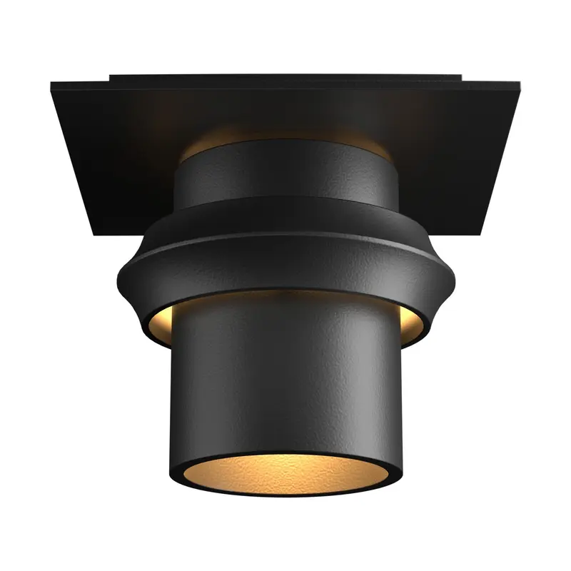Twilight One Light Outdoor Semi-Flush Mount Coastal Black