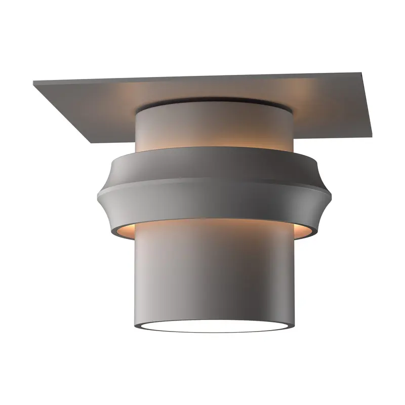 Twilight One Light Outdoor Semi-Flush Mount Coastal Burnished Steel