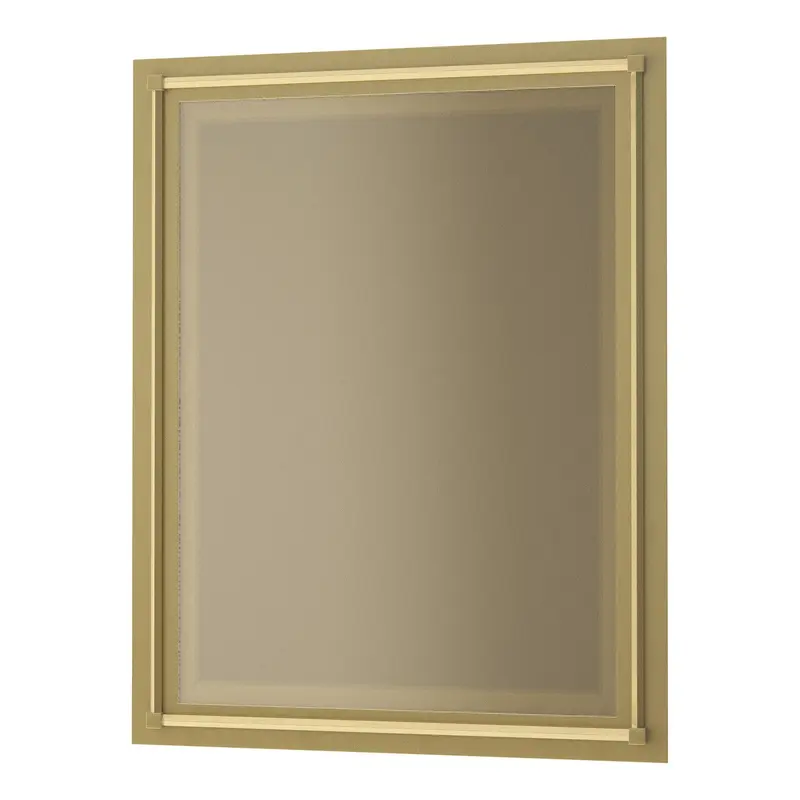 Rook Mirror Modern Brass