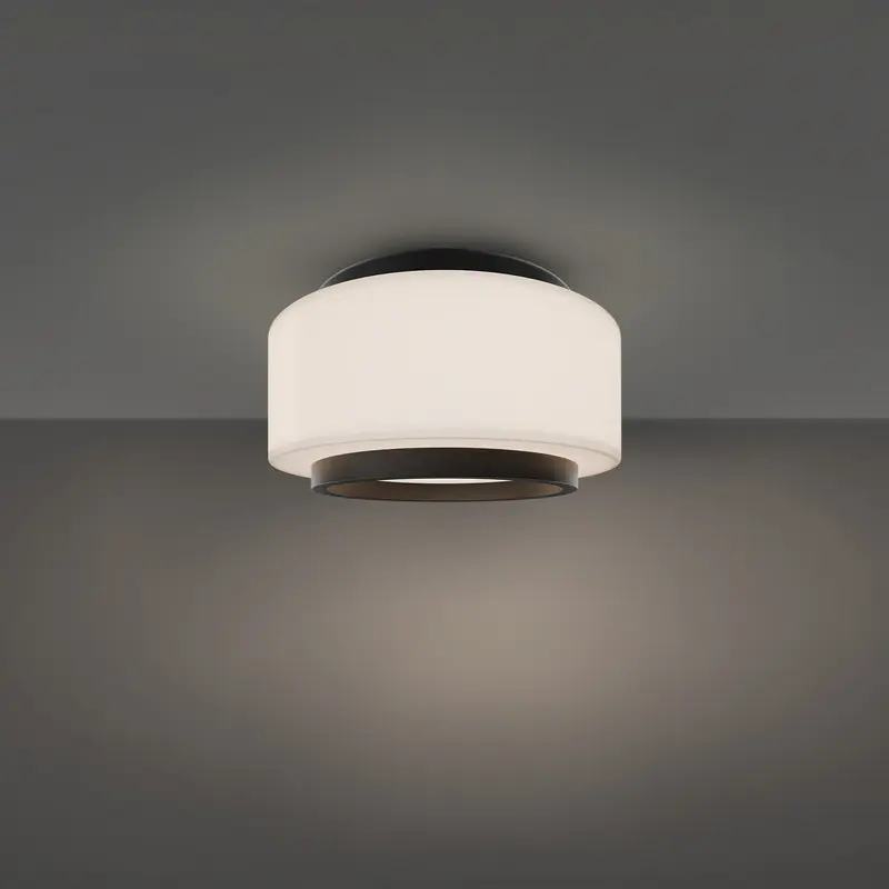 Preston LED Flush Mount Black