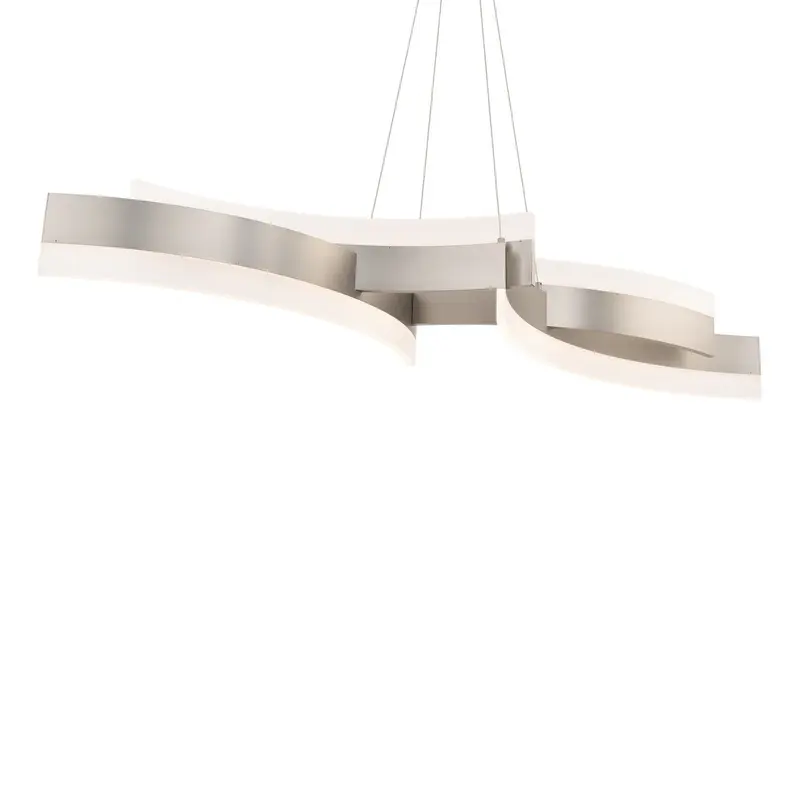 Arcs LED Linear Pendant Brushed Nickel