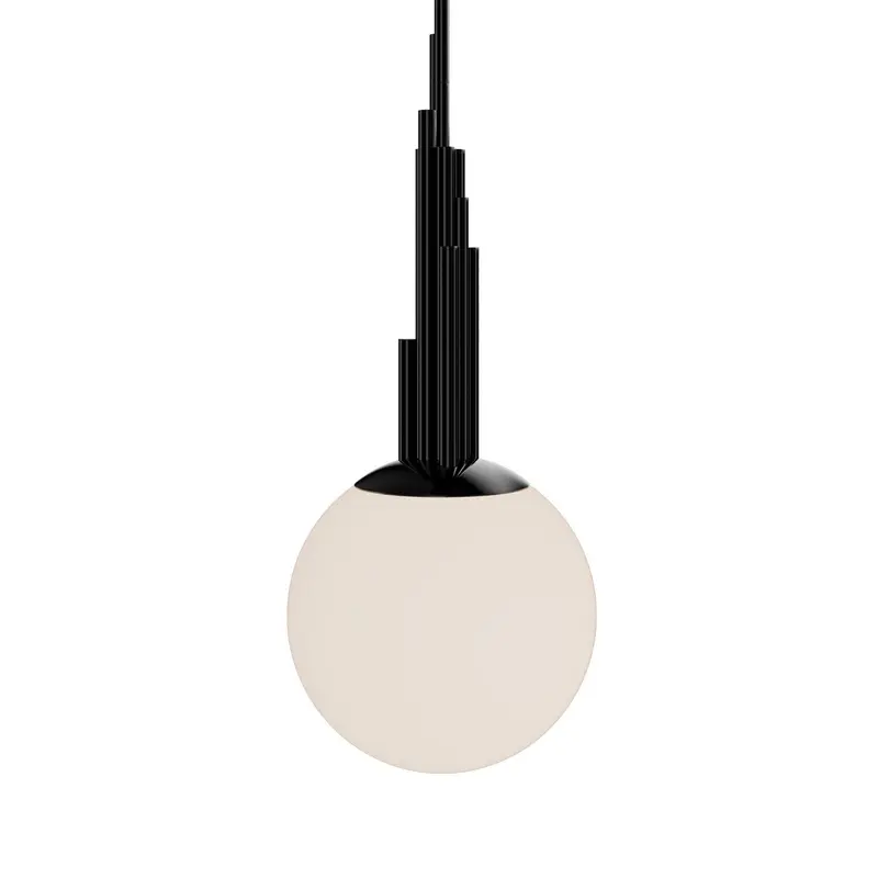 Sybil LED Pendant Polished Black Nickel