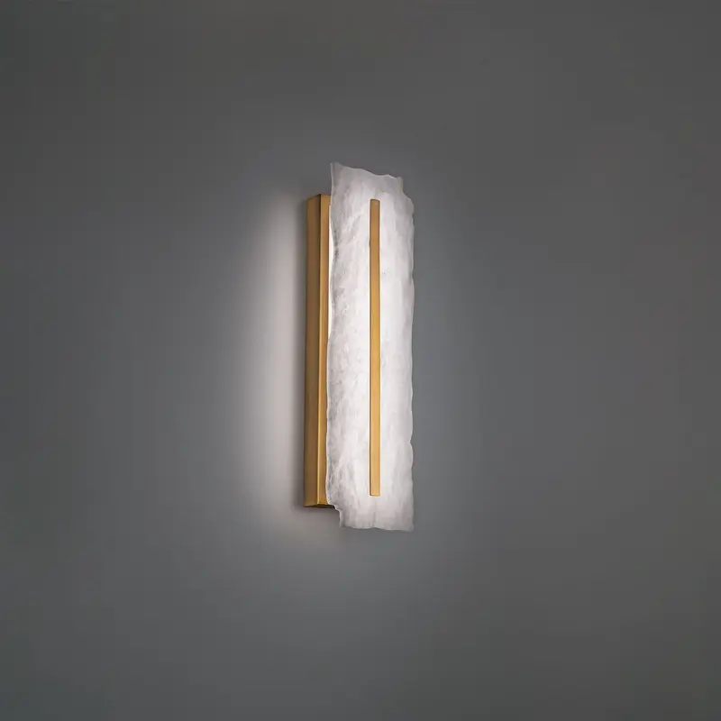Taffeta LED Wall Sconce Aged Brass