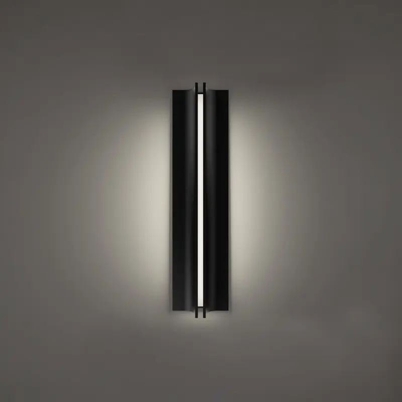 Strait LED Outdoor Wall Sconce Black