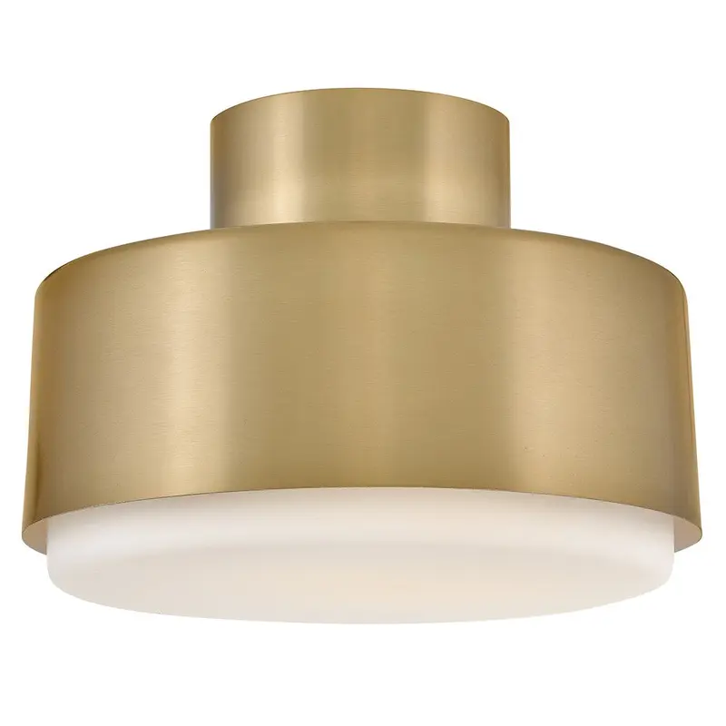Cedric LED Semi-Flush Mount Lacquered Brass