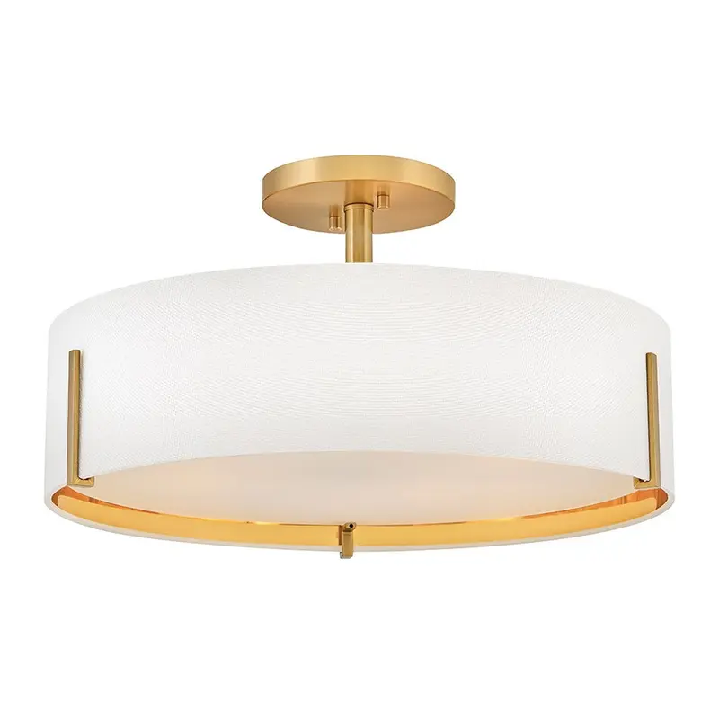 Halle LED Semi-Flush Mount Lacquered Brass
