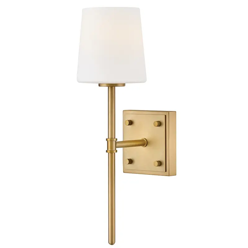Saunders LED Wall Sconce Lacquered Brass