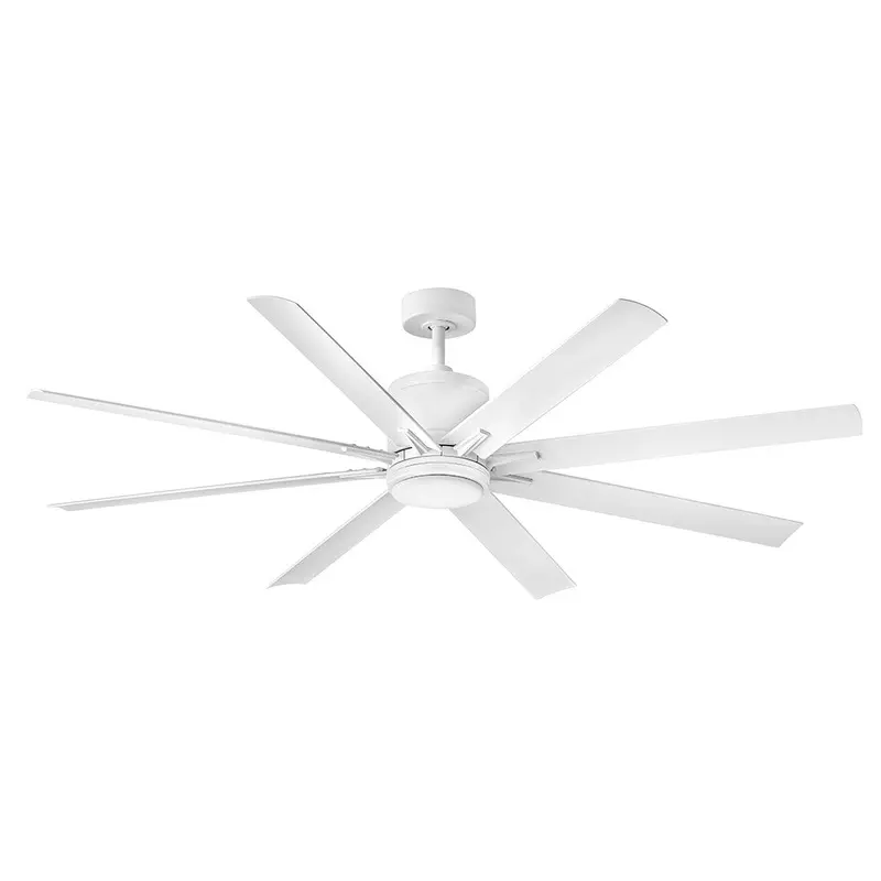 Vantage 66" LED Smart Fan Matte White