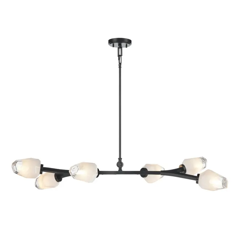 Javelin Six Light Linear Pendant Ebony