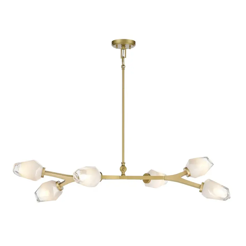 Javelin Six Light Linear Pendant Gold