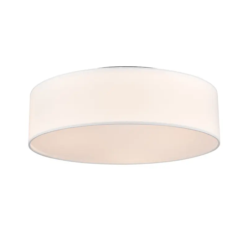 Milan Three Light Flush Mount Buffed Nickel