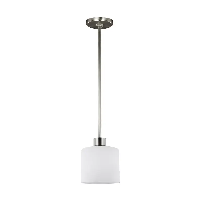 Canfield One Light Mini-Pendant Brushed Nickel