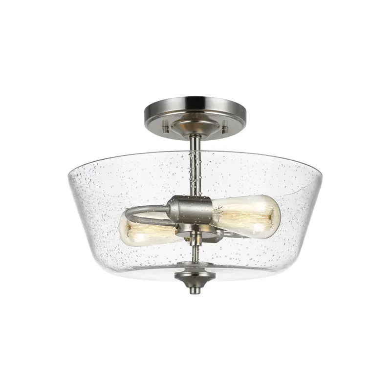 Belton Two Light Semi-Flush Mount Brushed Nickel
