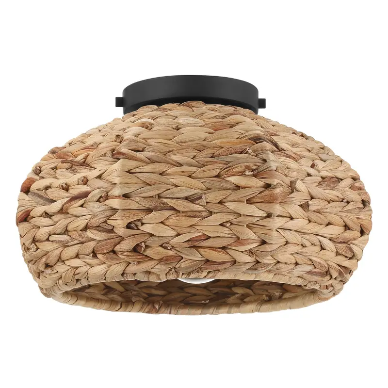 Cambria One Light Flush Mount Matte Black