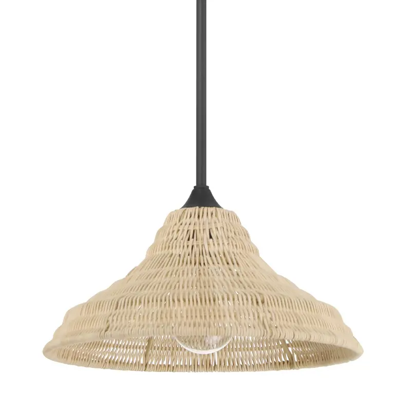 Agoura One Light Pendant Matte Black