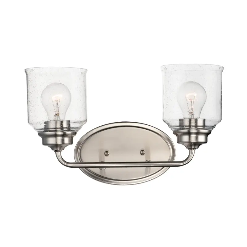 Acadia Two Light Bath Vanity Satin Nickel