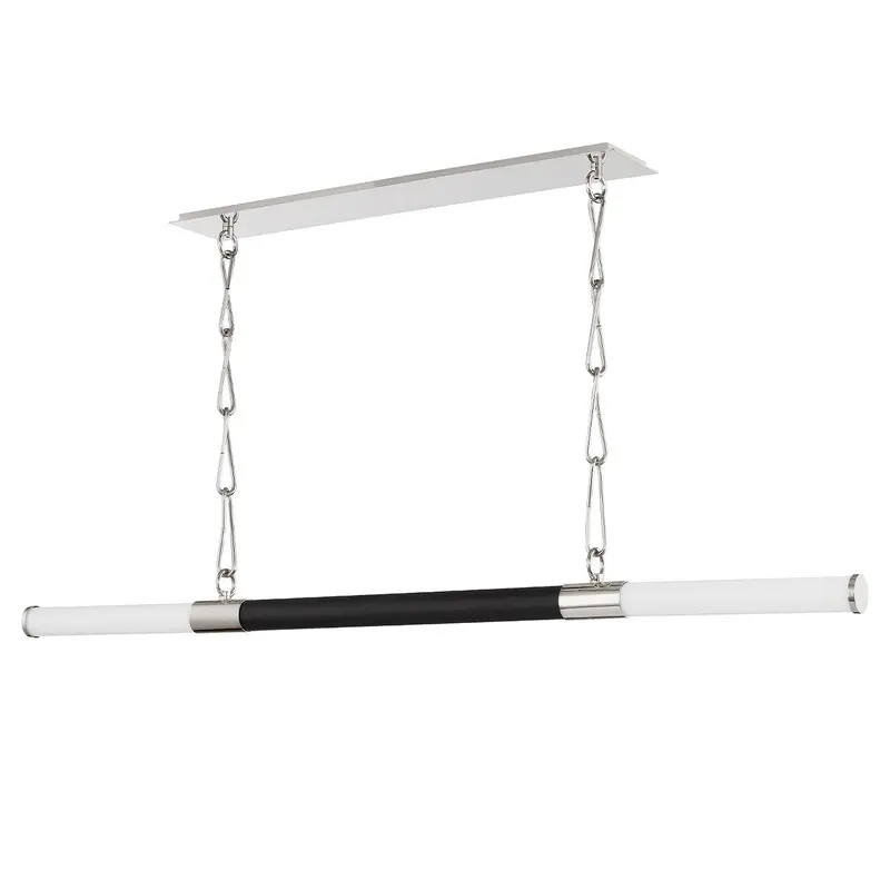 Huntington LED Island Pendant Polished Nickel/Black