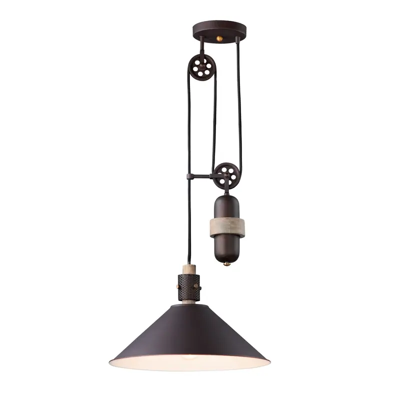 Tucson One Light Pendant Oil Rubbed Bronze / Weathered Wood