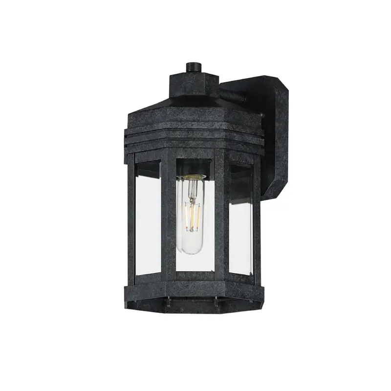 Wright One Light Outdoor Wall Sconce Black Patina