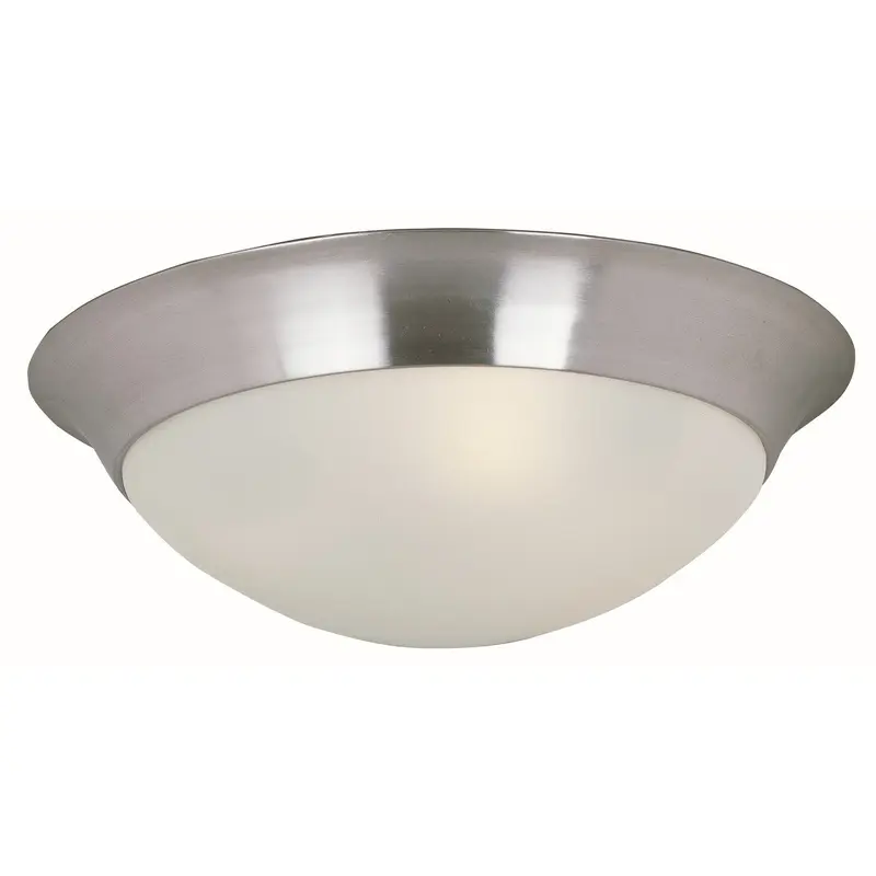 Essentials - 585x Two Light Flush Mount Satin Nickel