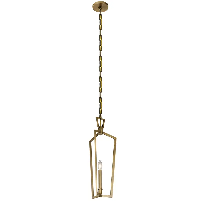Abbotswell One Light Pendant Natural Brass