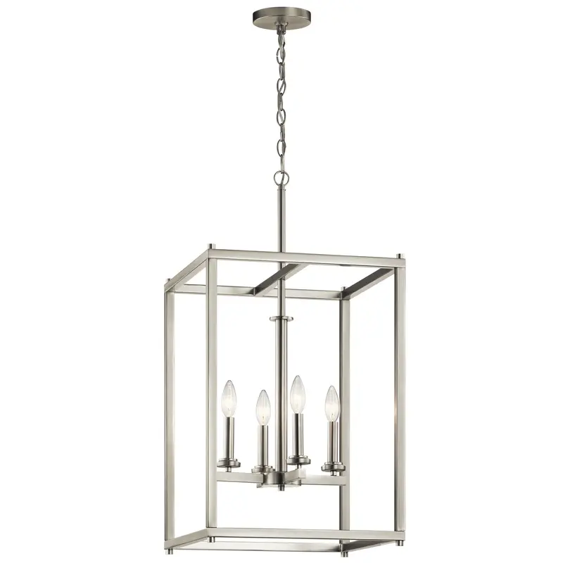 Crosby Four Light Foyer Pendant Brushed Nickel