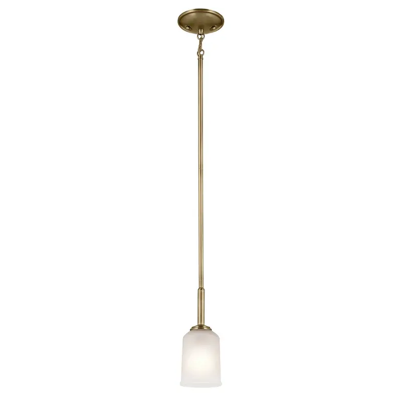 Shailene One Light Mini Pendant Natural Brass