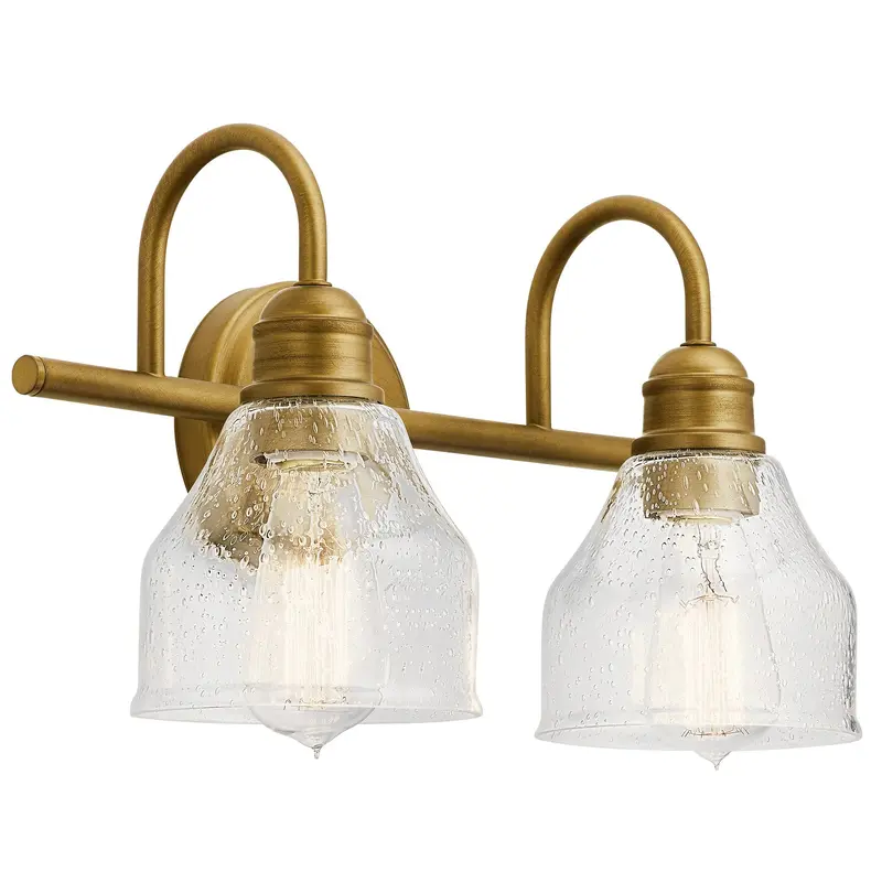 Avery Two Light Bath Natural Brass