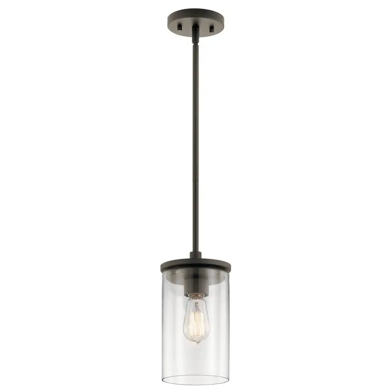 Crosby One Light Mini Pendant Olde Bronze