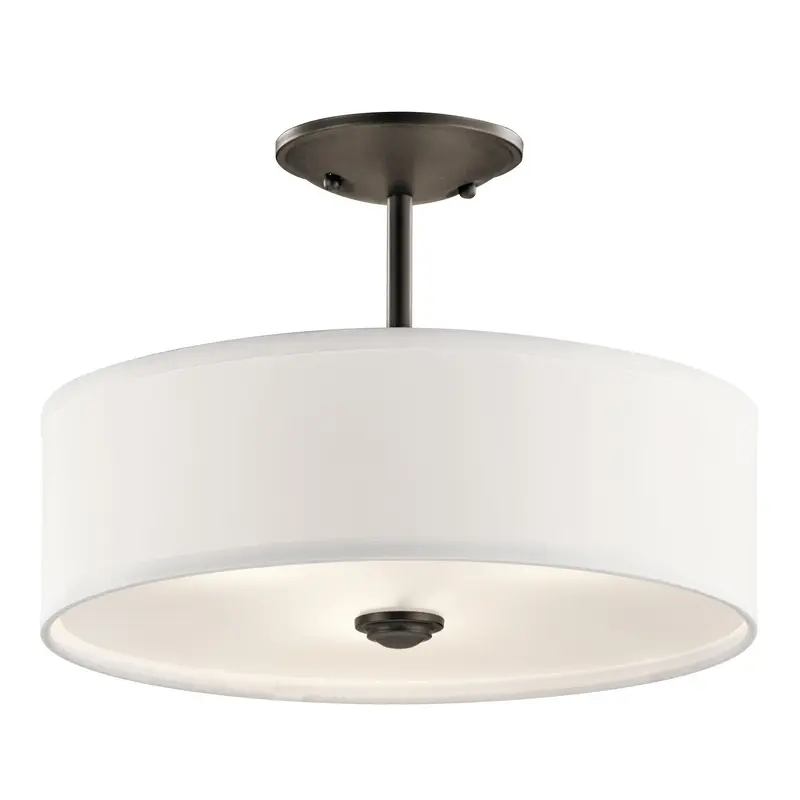 Shailene Three Light Semi Flush Mount Olde Bronze
