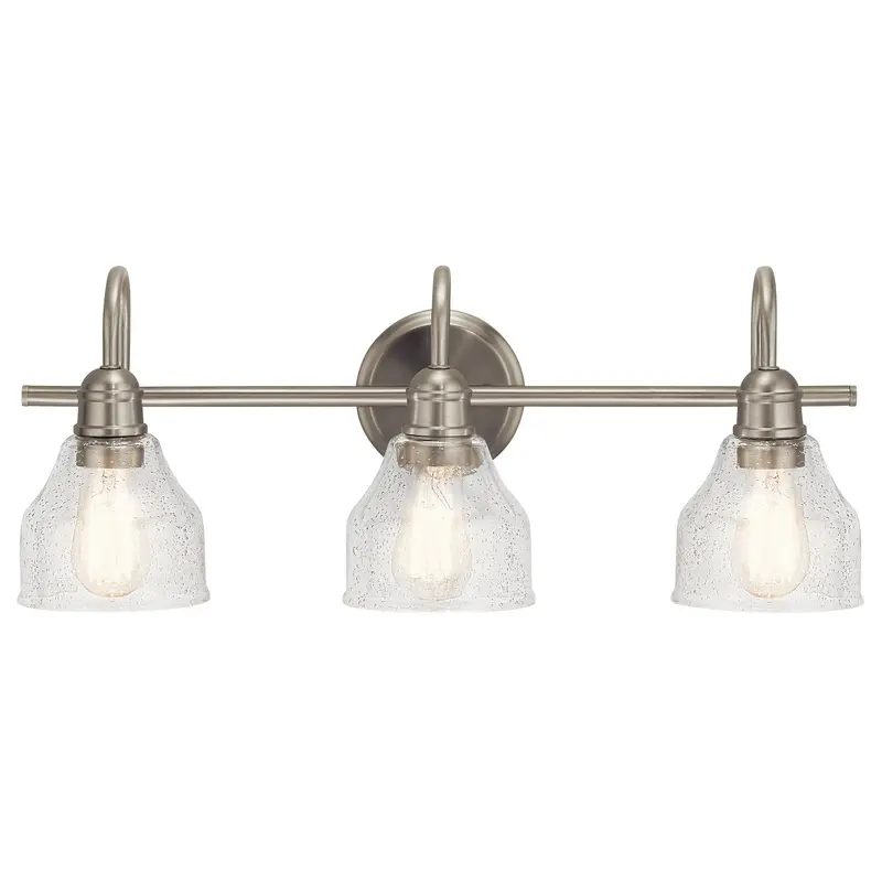 Avery Three Light Bath Brushed Nickel