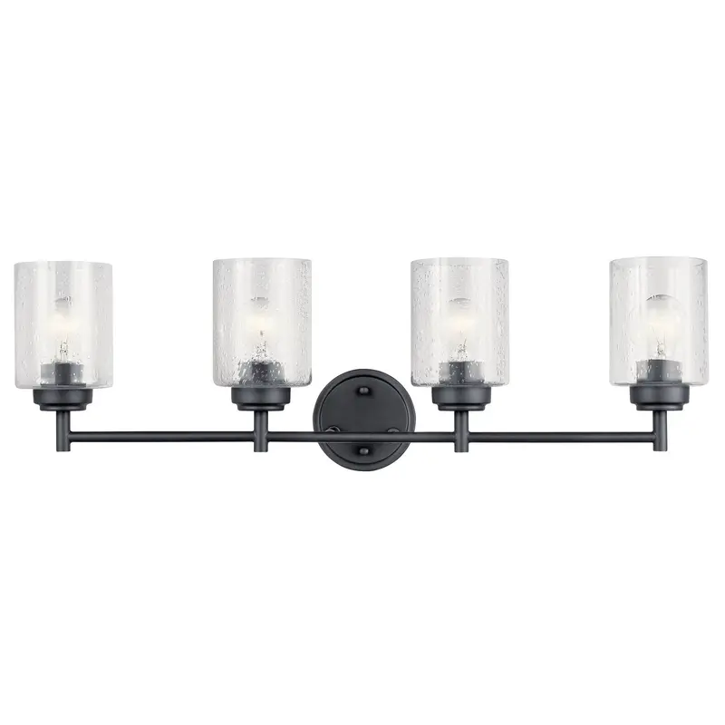 Winslow Four Light Bath Black