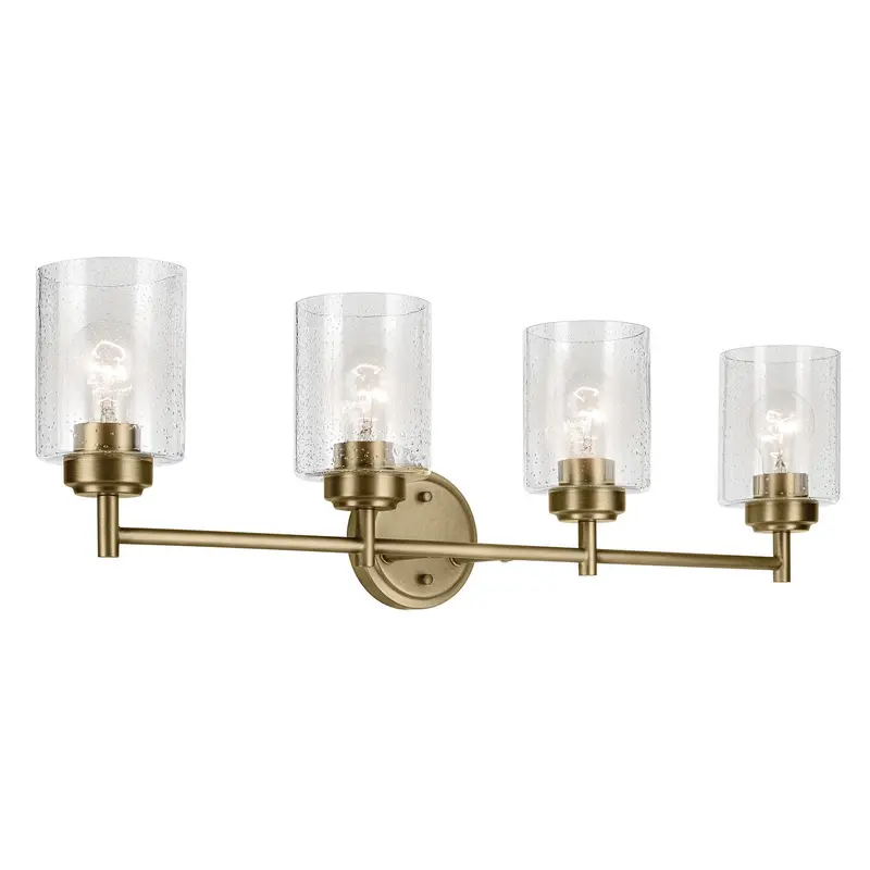 Winslow Four Light Bath Natural Brass