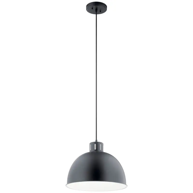 Zailey One Light Pendant Black