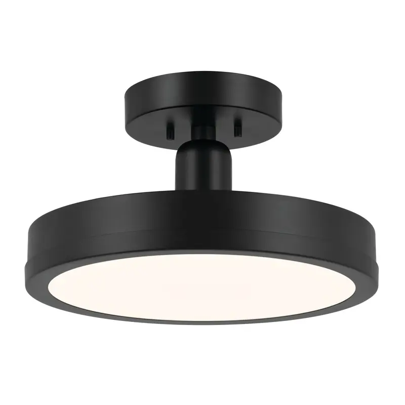 Riu LED Semi Flush Mount Black