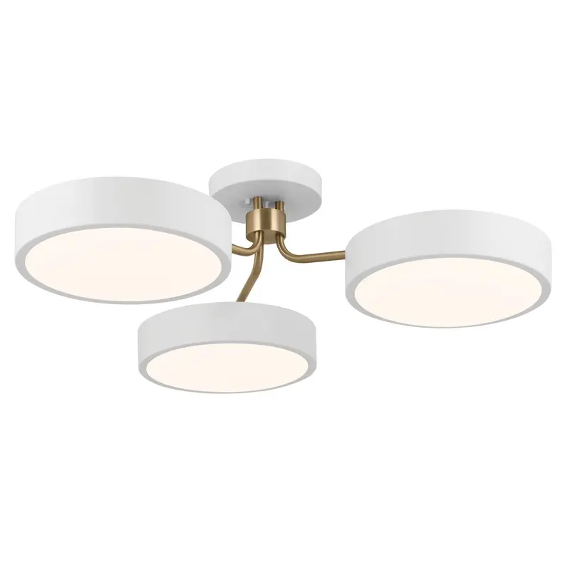 Sago LED Semi Flush Mount White