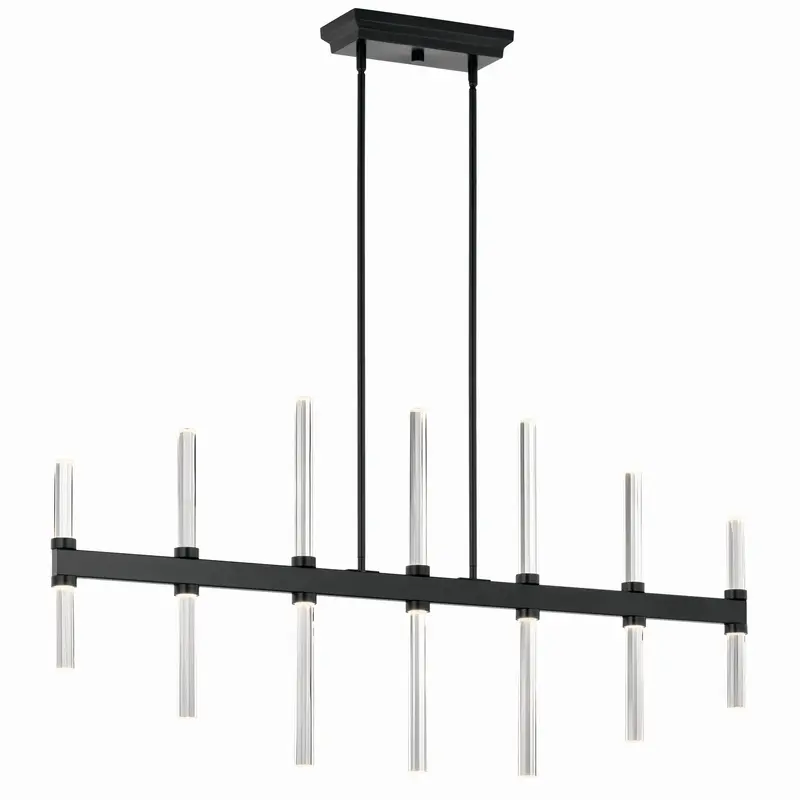 Sycara LED Linear Chandelier Black