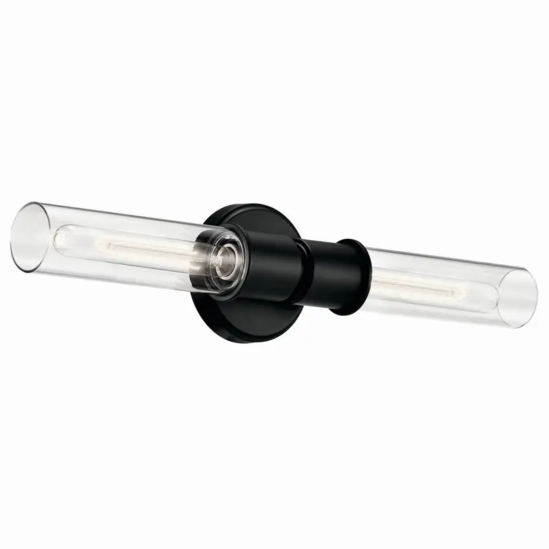 Aviv Two Light Wall Sconce Black